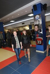 Волонтеры из минского профессионального лицея № 7 строительства Юлия Гуринович и Наталья Дреко