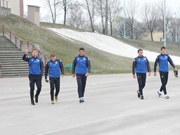 Футболисты «Минска» направляются на тренировку