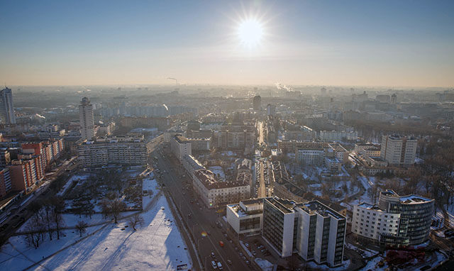 Minsk s vyisotyi zima