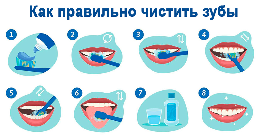 brushing teeth tips composition vector 1