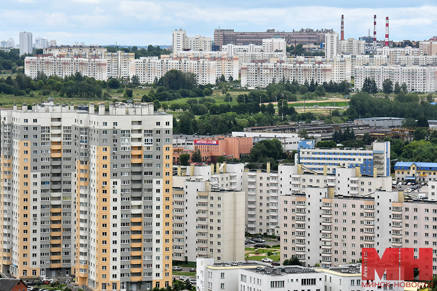 Стоимость квадратного метра жилья в Минске по итогам апреля выросла на 1,7 % 1 24 06 2024 gorod vid s kryshi zhilogo kompleksa d3 mozolevskij 33 kopiya