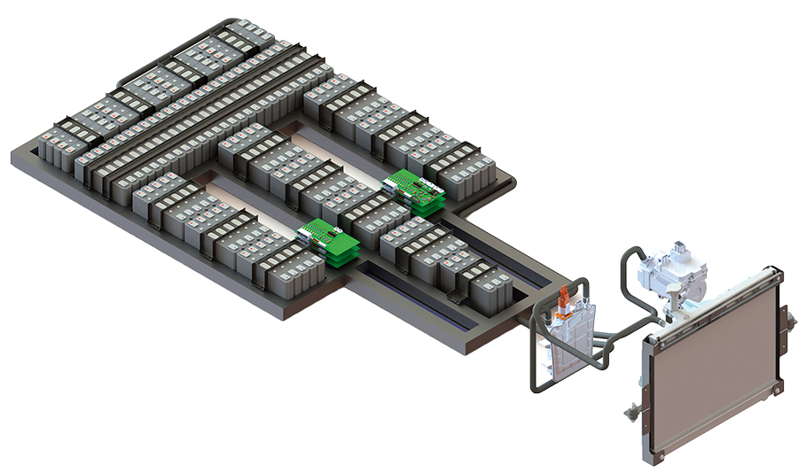 3d model tyagovoj akkumulyatornoj batarei s termoregulyacziej kopiya