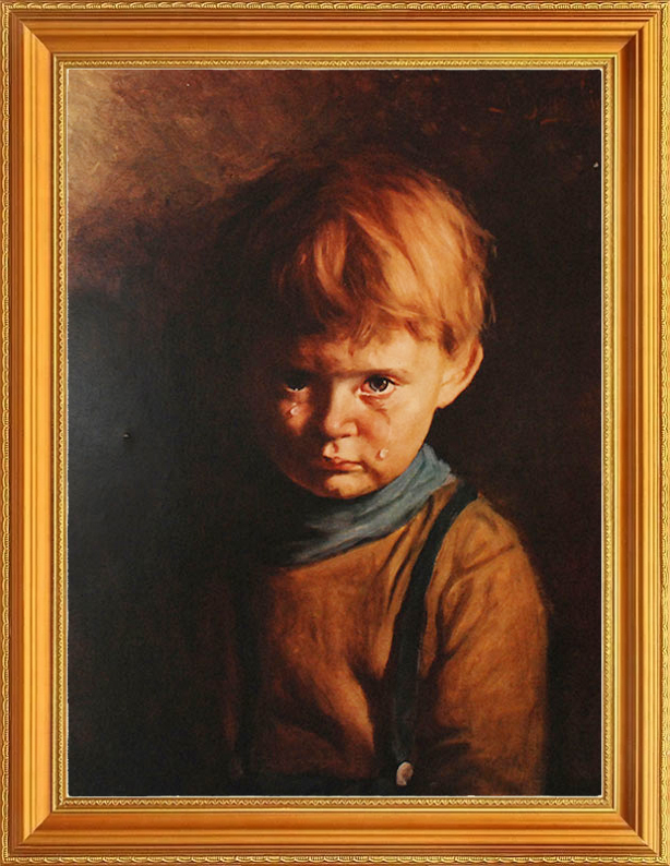 the crying boy