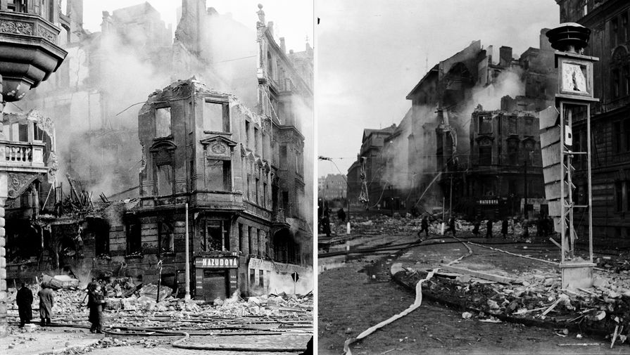 Как «по ошибке» бомбили Прагу, и почему лили помои на памятник маршалу. Этот день в истории: 14 февраля 4 upload 19450214 gaf u60 001 pic905 895x505 76298