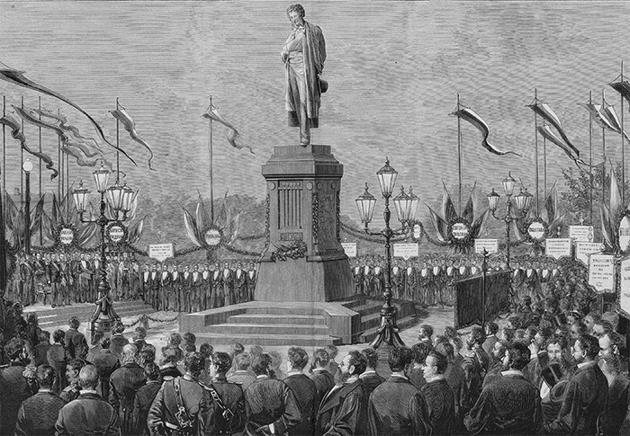 pushkin monument opening 1880