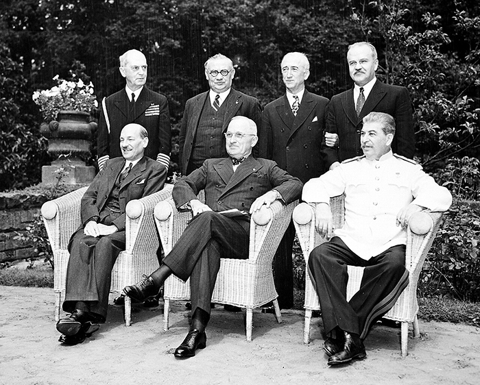 potsdam conference group portrait july 1945