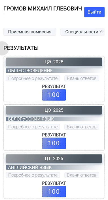 rezultaty mihaila gromova