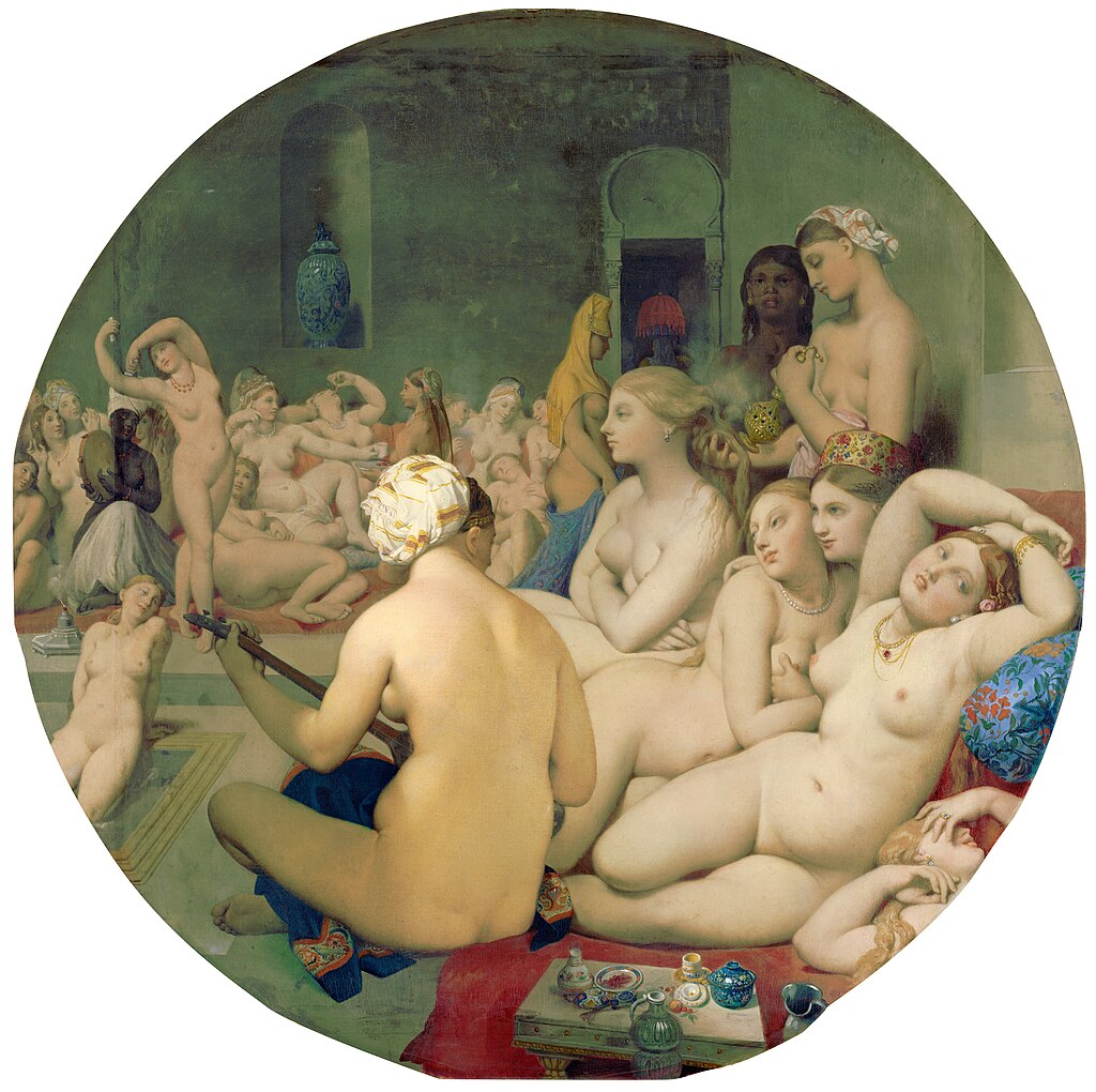 le bain turc by jean auguste dominique ingres from c2rmf retouched