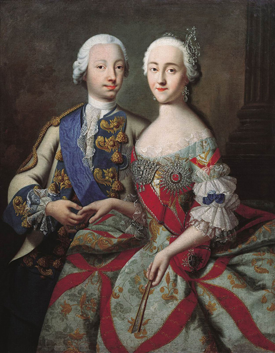 peter iii and catherine ii by grooth copy in odessa